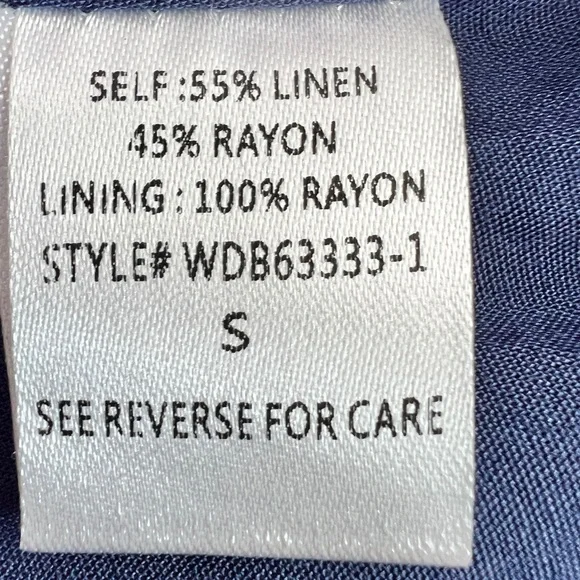 LOST + WANDER - Out of the Blue Linen Blend Mini Dress - Picture 7 of 11